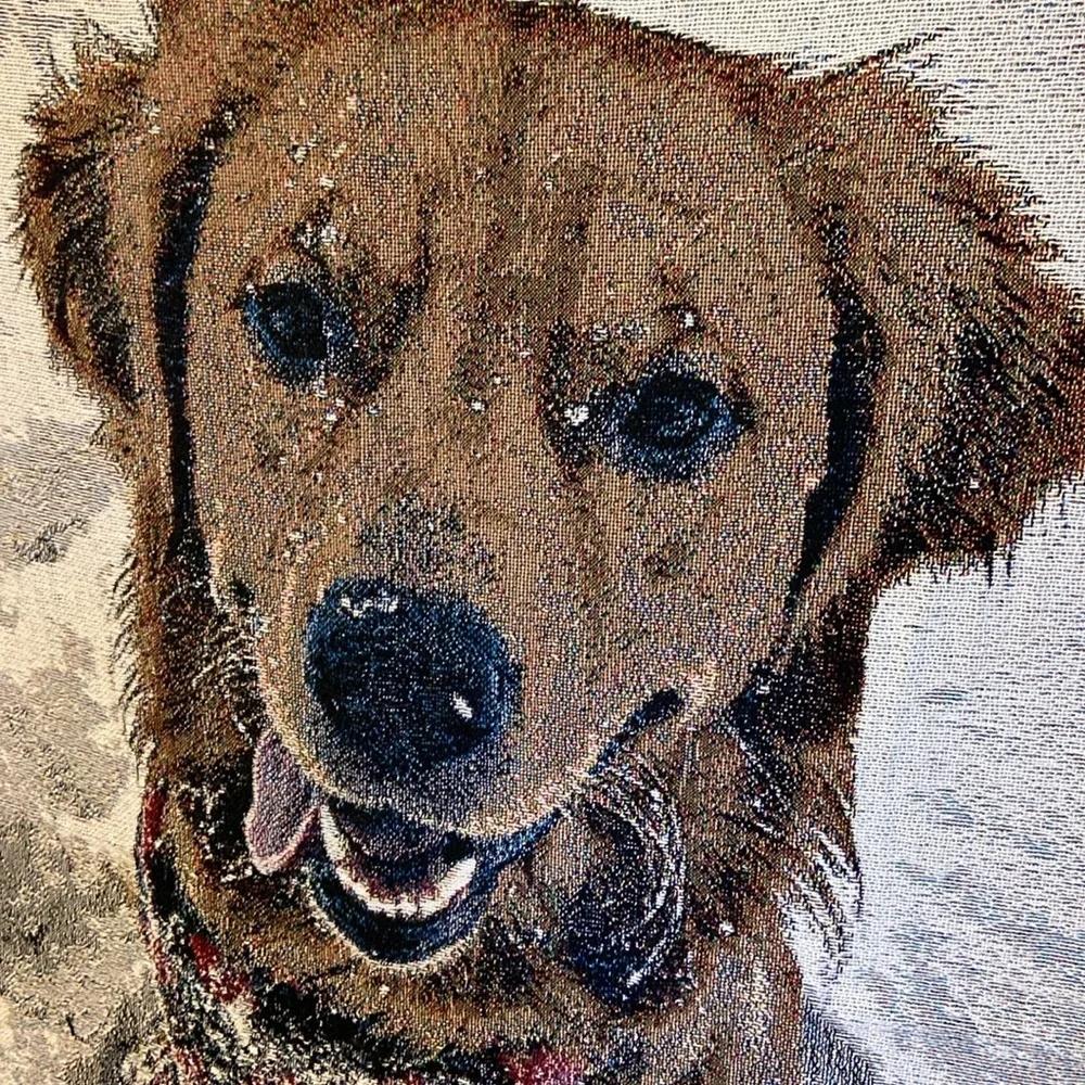 Blanket Throw Golden Retriever Dog Tapestry.